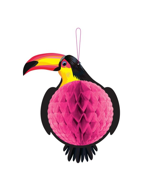 Toekan Honingraat Versiering Roze