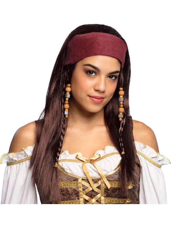 Trinity Piraat Pruik met Bandana