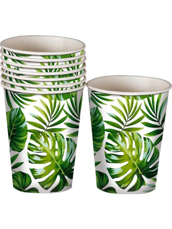 Tropical Leaves Hawaii Partybekers