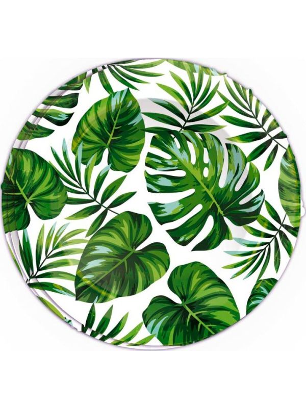 Tropical Leaves Hawaii Wegwerp Bordjes