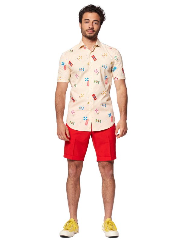 Tropisch Strand Opposuits Blouse