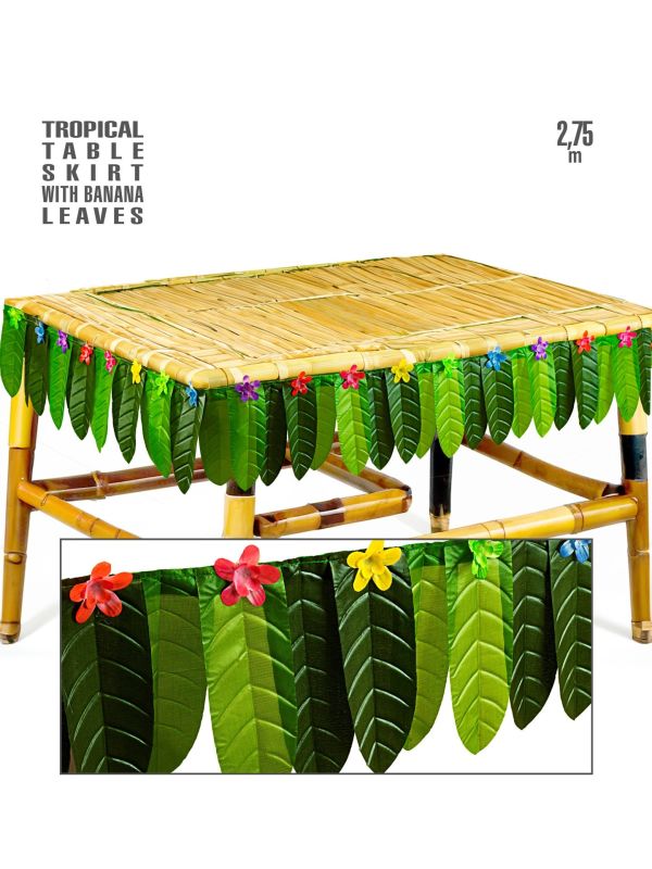 Tropisch Tafelkleed met Bananenbladeren
