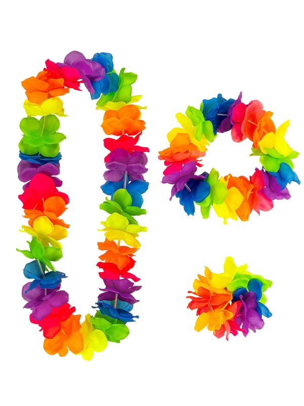 Tropische Hawaii Bloemen Set Kransen