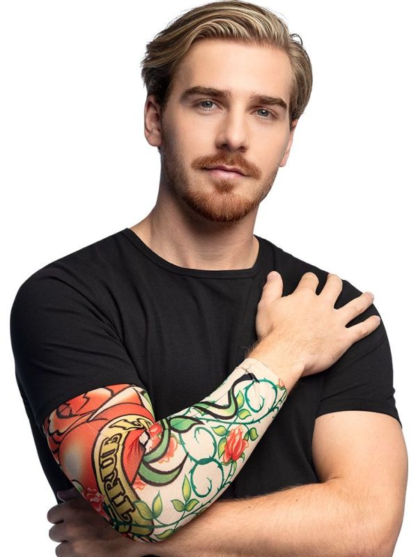 True Love Tattoo Sleeve Mouw