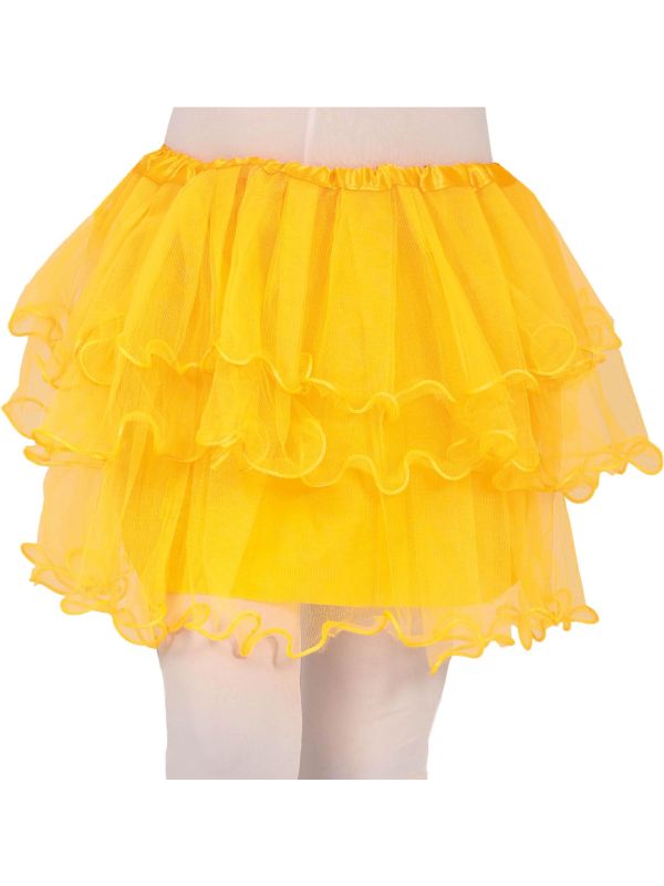 Tutu met Ruches Geel 30cm Meisjes