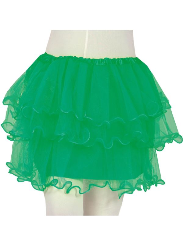 Tutu met Ruches Groen 30cm Meisjes