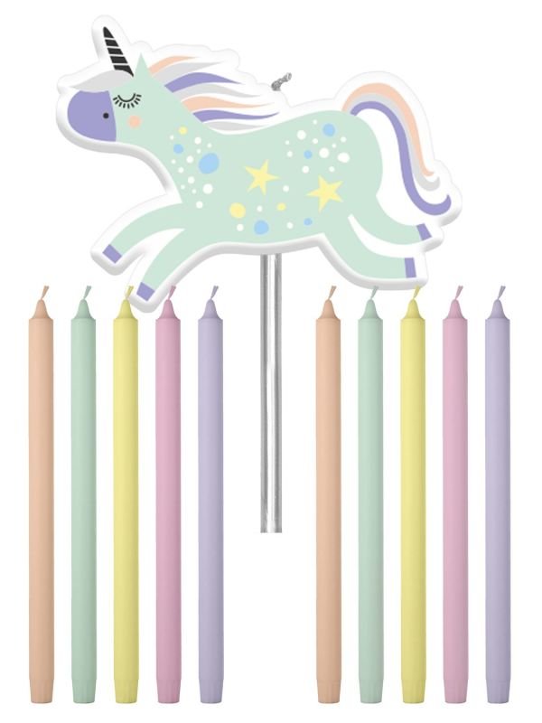 Unicorns Kinderfeestje Kaarsjes