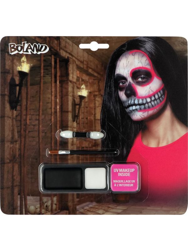 Uv Skull Schminkset Halloween