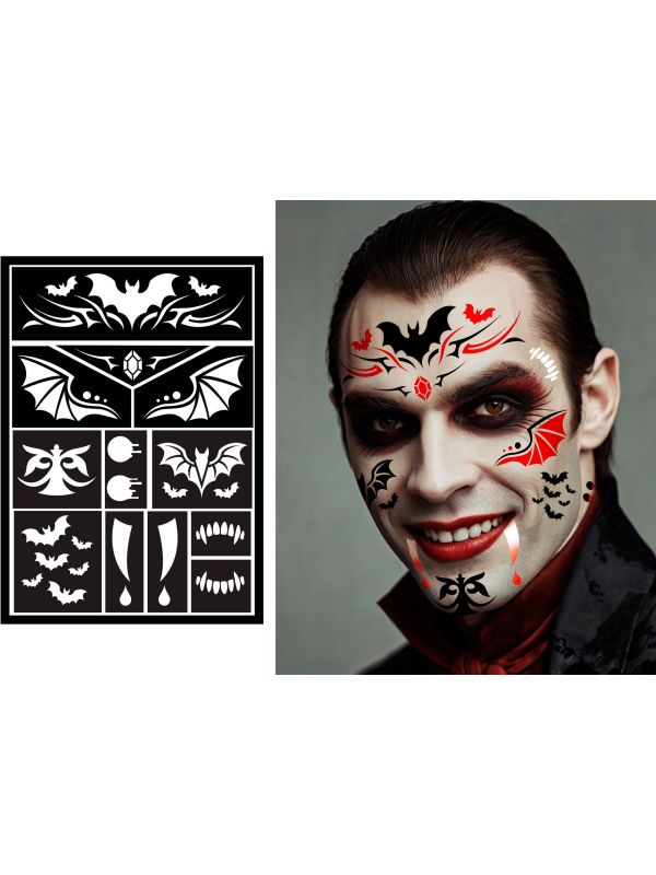 Vampier Make-Up Sjabloon