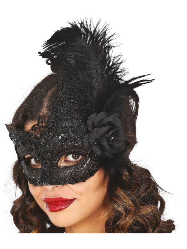 Verenmasker Zwart Masquerade