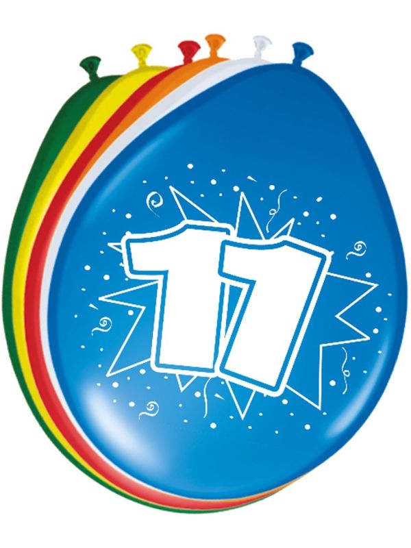 Verjaardag 11 Jaar Ballonnen 8 Stuks