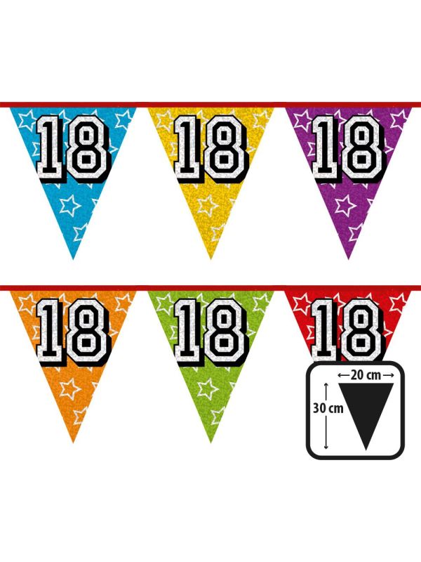 Verjaardag Vlaggetjes 18 Jaar