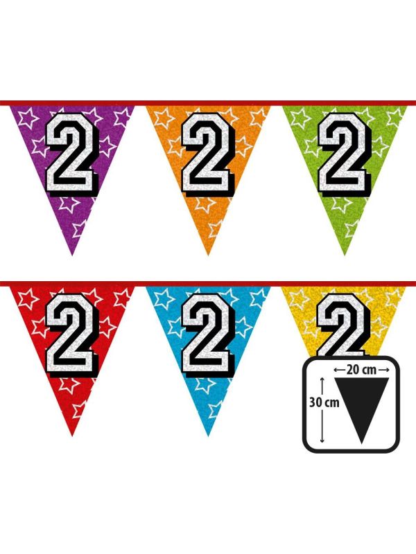 Verjaardag Vlaggetjes 2 Jaar