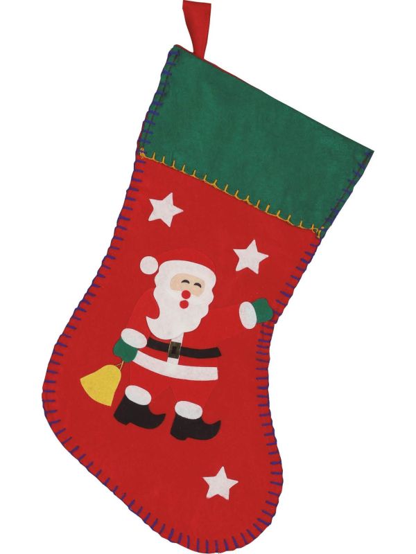 Versierde Cadeau Sok Kerstmis 40cm