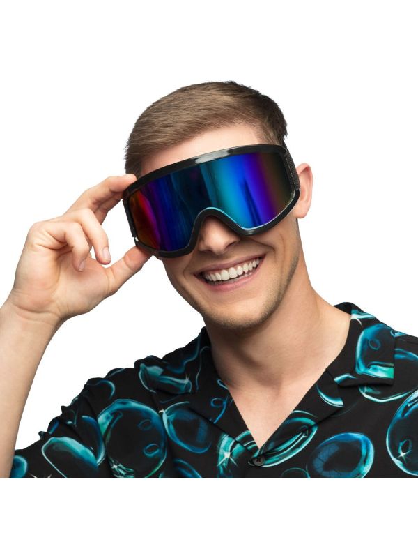 Verstelbare Zwarte Feest Skibril