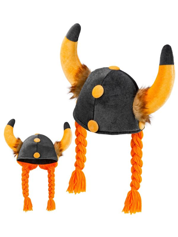 Viking Helm met Vlechten Dames Heren