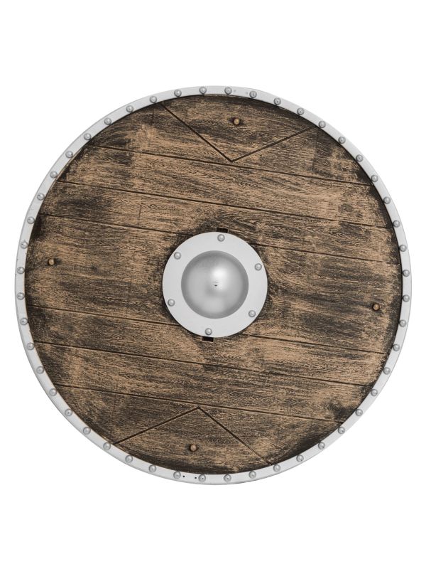 Viking Schild met Handgrepen Bruin