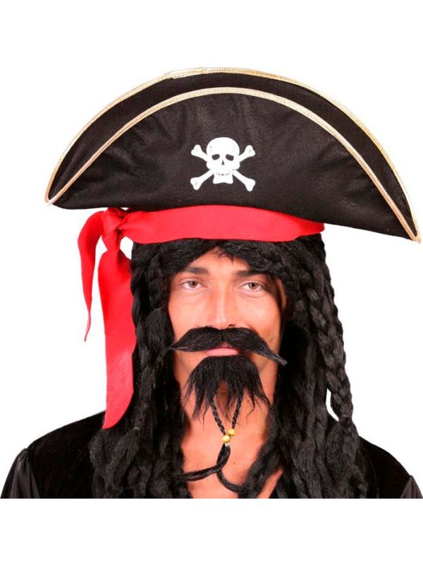 Vilten Piratenhoed met Doodskop
