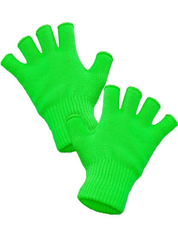 Vingerloze Handschoenen Neon Groen Dames Heren