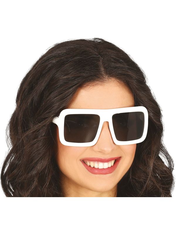 Vintage Witte Zonnebril