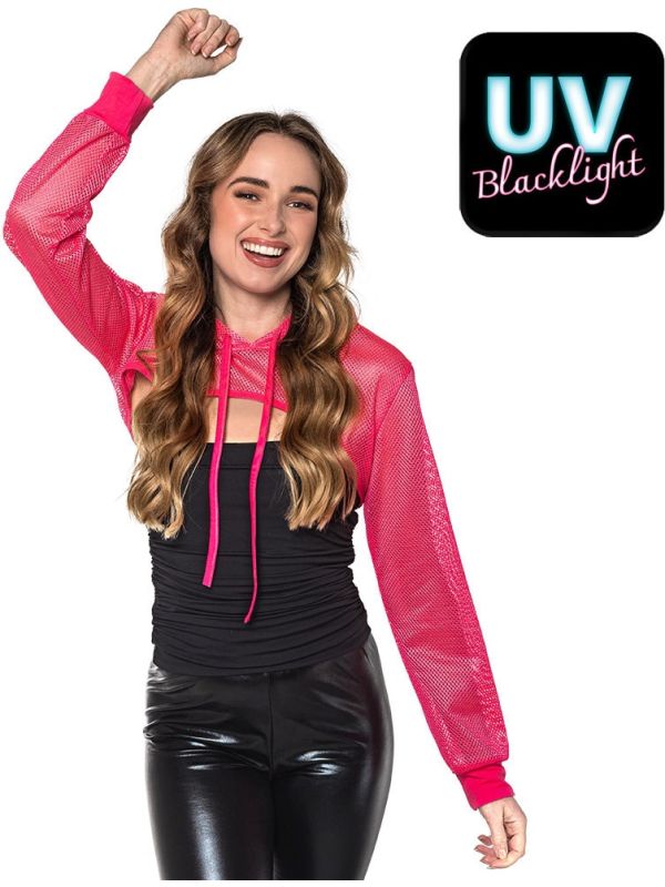 Visnet Bolero Neonroze Dames Festival