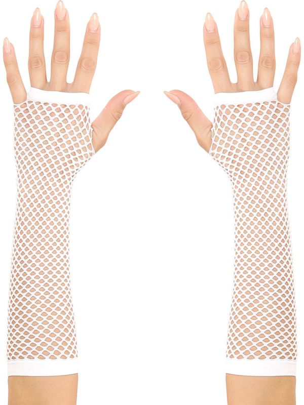 Visnet Handschoenen Wit Dames