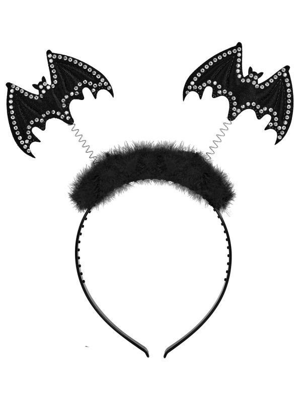 Vleermuis Haarband Zwart Dames Heren