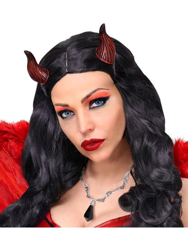 Vleermuis Ketting met Zwart Juweel