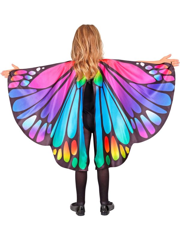 Vlinder Vleugels Meisjes met Oogmasker 100x70 Cm