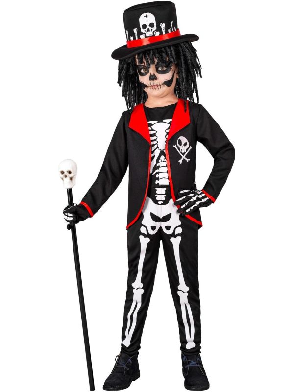 Voodoo Priester Kostuum Halloween Jongens Zwart