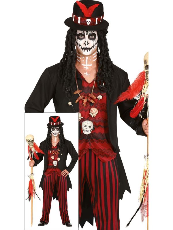 Voodoo Sjamaan Kostuum Jongens 14-16 Jaar