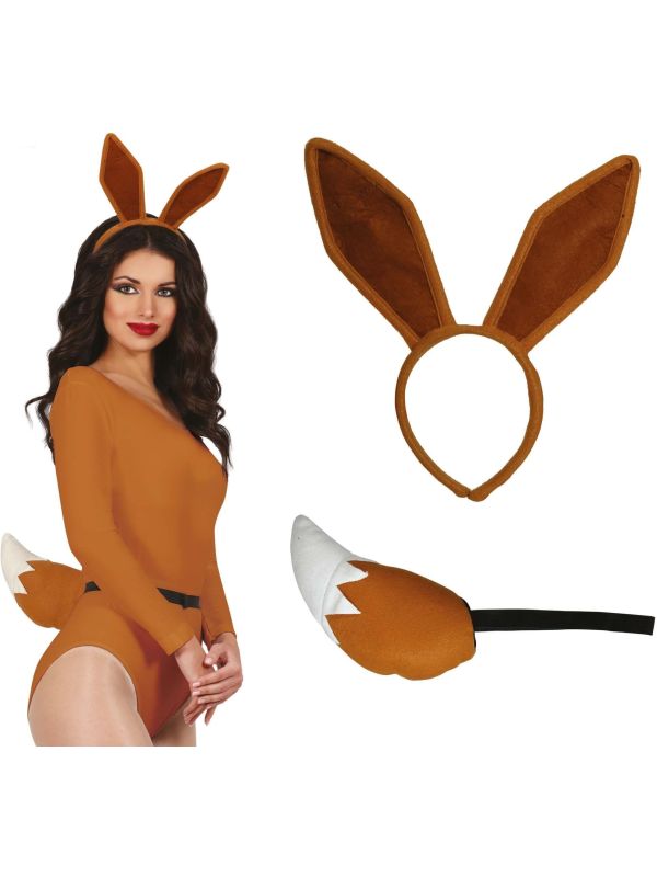 Vossen Accessoireset Bruin 2-Delig