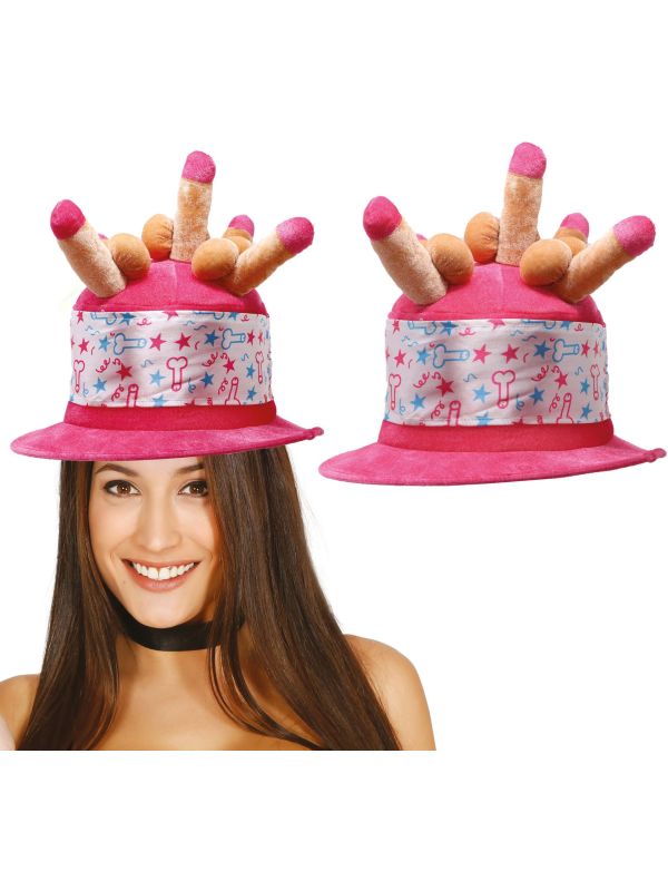 Vrijgezellenfeest Piemel Hoed Roze