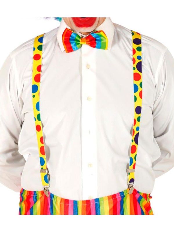 Vrolijke Clown Bretels met Stippen