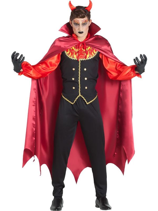 Vurig Duivelskostuum voor Heren