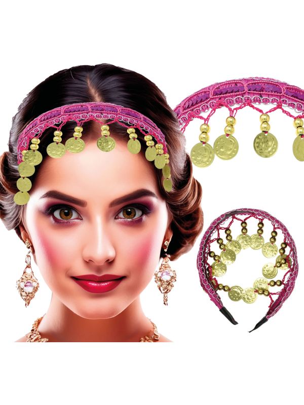 Waarzegster Hoofdband Roze