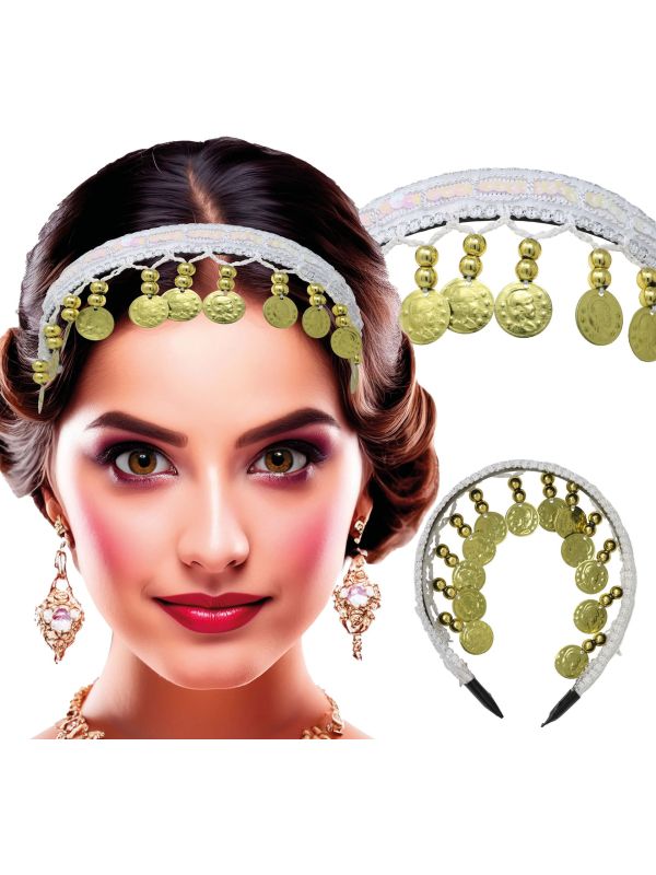 Waarzegster Hoofdband Wit