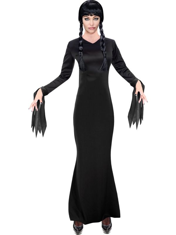 Wednesday Addams Family Jurk Dames
