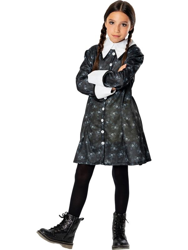 Wednesday Addams Family Kostuum Meisjes