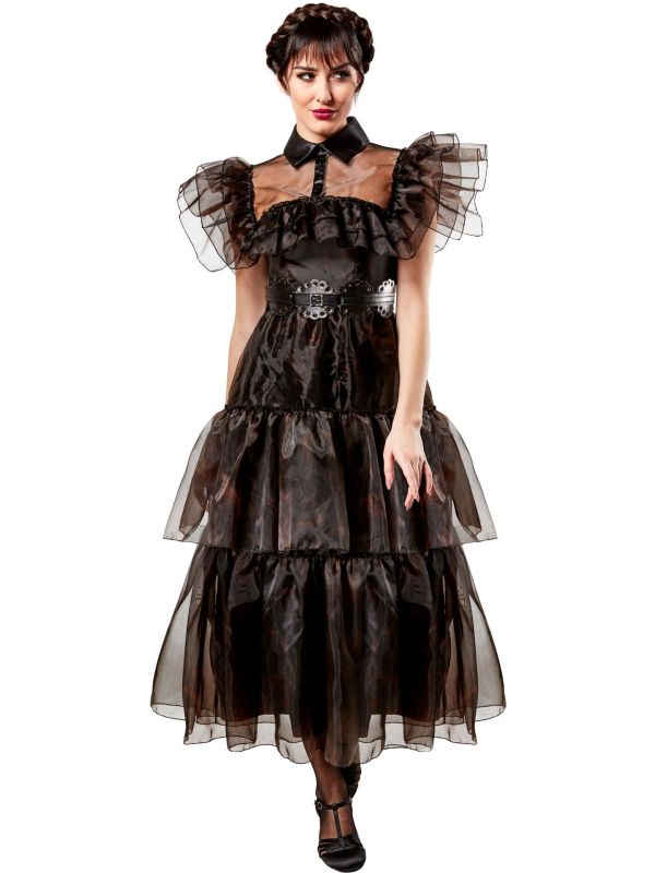 Wednesday Addams Kostuum Jurk Dames Addams Family