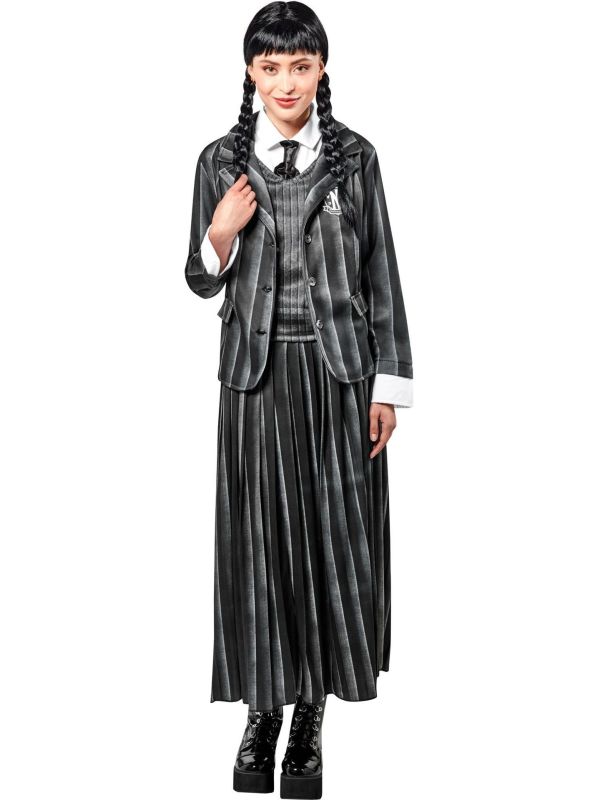 Wednesday Addams School Uniform Kostuum Dames Addams Family