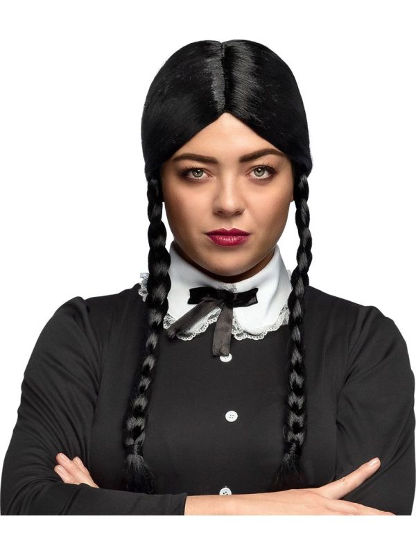 Wednesday Addams Vlechten Pruik