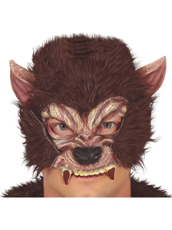 Weerwolf Half Masker met Tanden