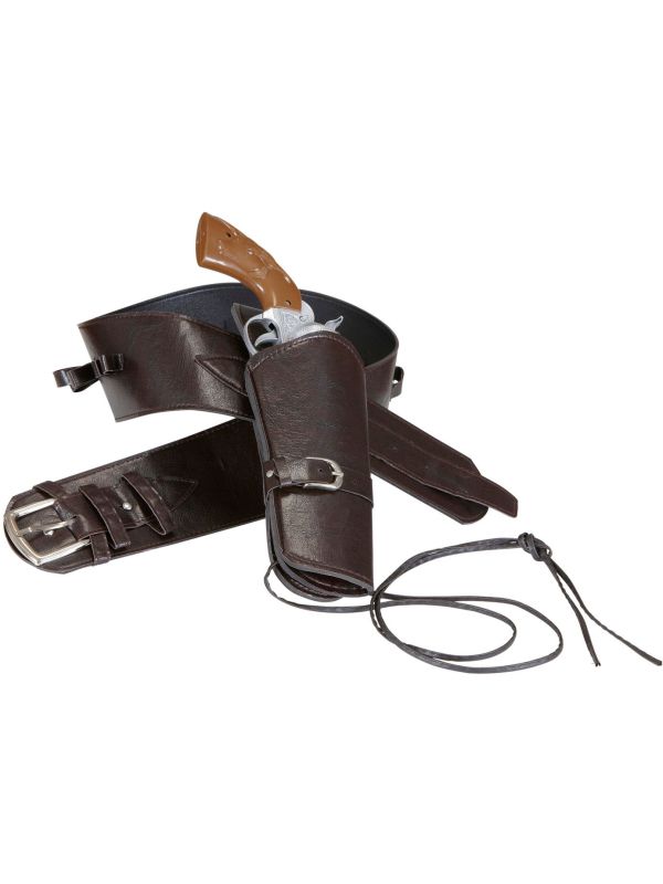 Western Riem met Holster Lederlook
