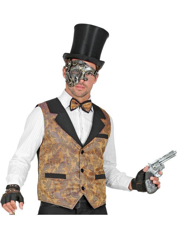 Western Steampunk Vest Man Bruin