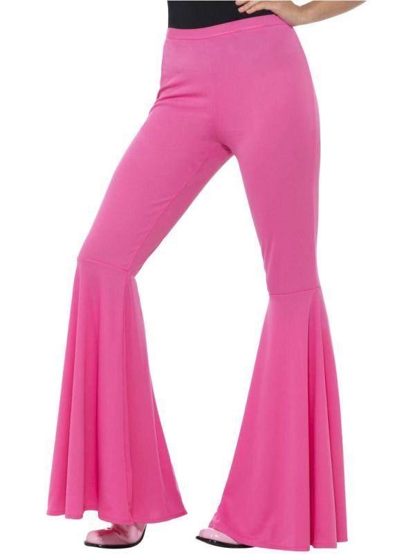 Wijde Dames Hippie Broek Roze