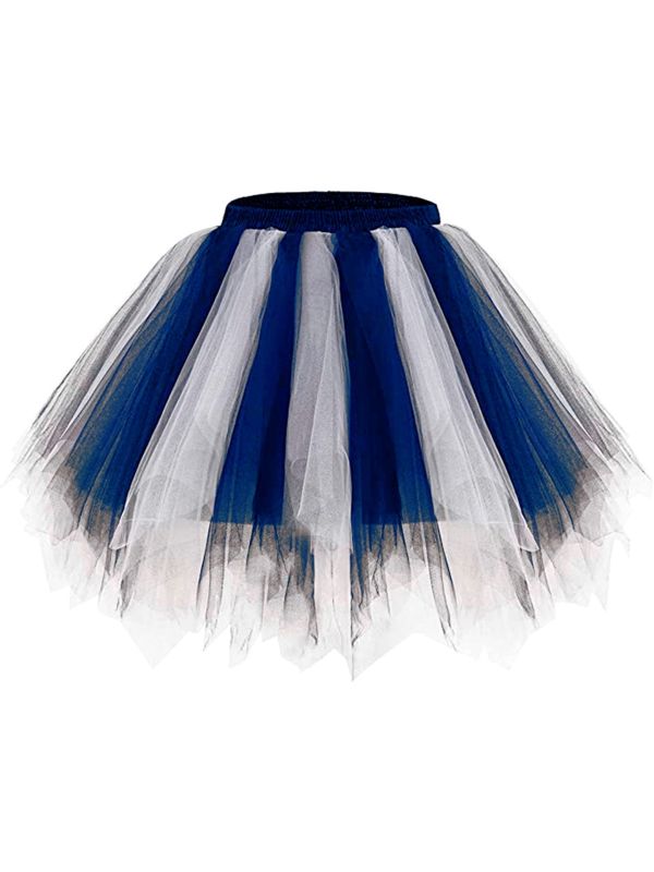 Wit Blauwe Tutu Dames met Binnenzak