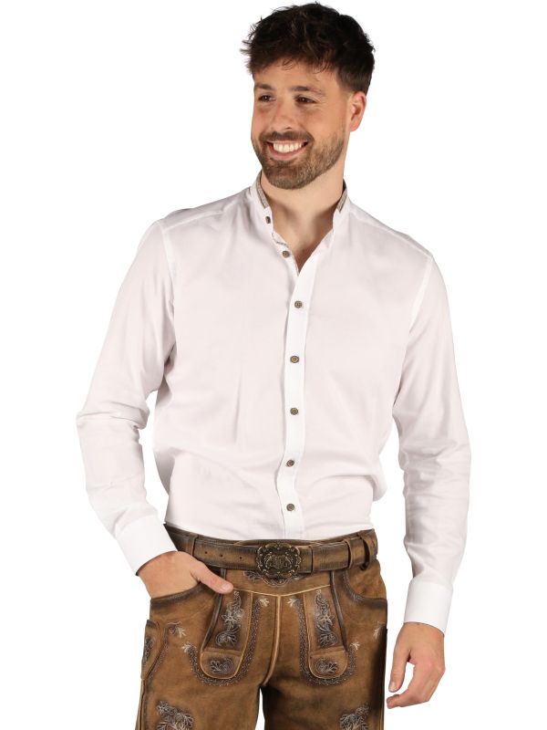Wit Tiroler Overhemd Heren Oktoberfest
