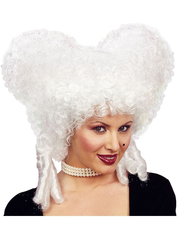 Witte Barok Pruik