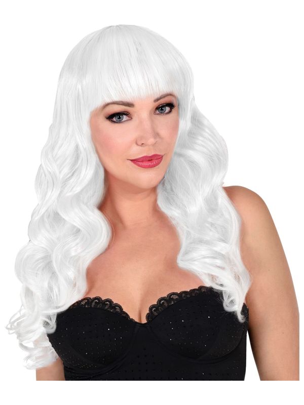 Witte Bella Pruik Dames